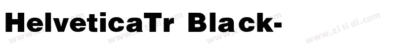 HelveticaTr Black字体转换